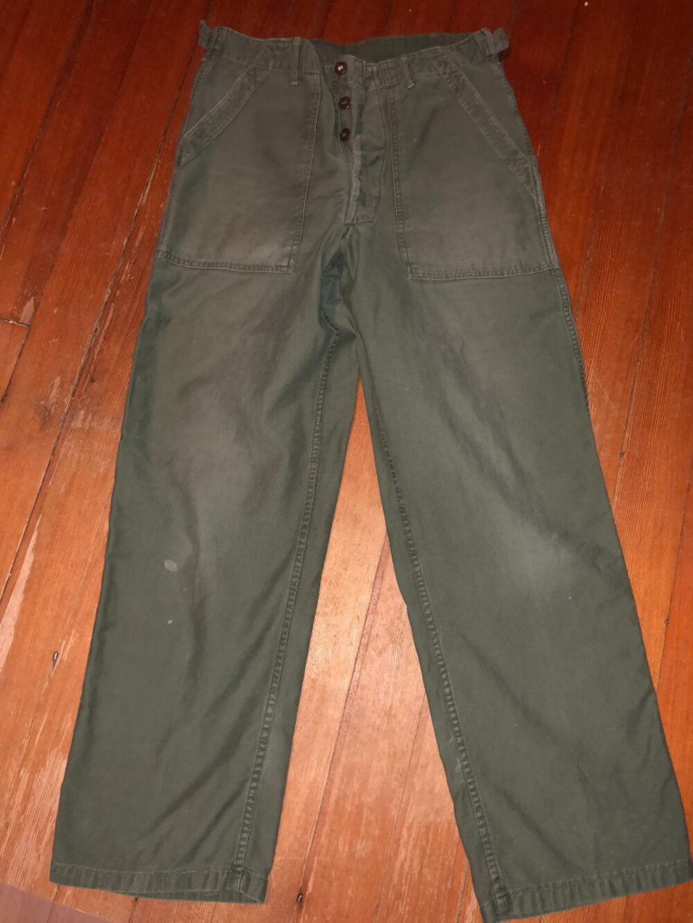 US Army Fatigue Field Pants Button Down OJ-107